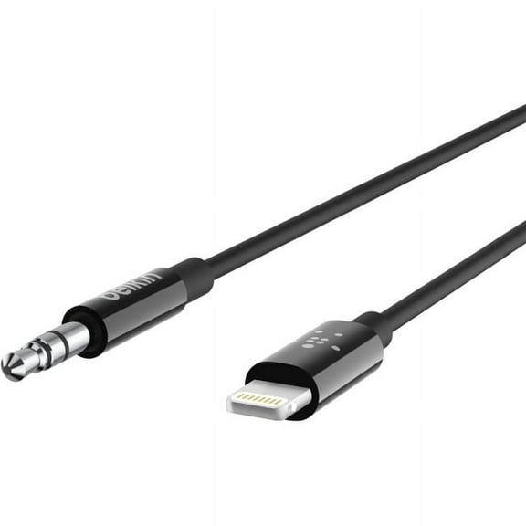 Belkin AV10172bt03-BLK 3.5mm to Lightning Audio Cable (3ft)
