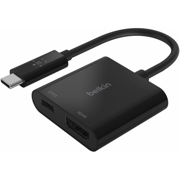 Belkin, BLKAVC002BKBL, USB-C to HDMI + Charge Adapter, 1