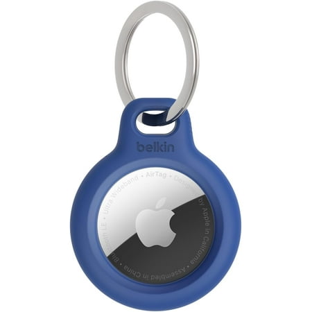 Belkin Apple AirTag Secure Holder with Key Ring - Durable Scratch Resistant Case With Open Face & Raised Edges - Protective AirTag Keychain Accessory For Keys, Pets, Luggage, Backpacks - Blue price history and forecast - Belkin F8W973btBLU