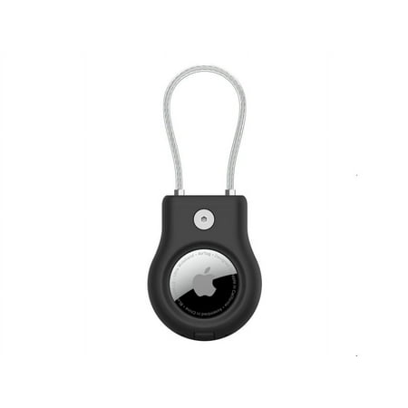 Belkin Apple AirTag Secure Holder With Wire Cable - AirTag Holder - Lock & Protect Air Tags In Durable Scratch Resistant Case - Protective AirTag Keychain Accessory For Keys, Luggage & More – Black price history and forecast - Belkin MSC009BTBK