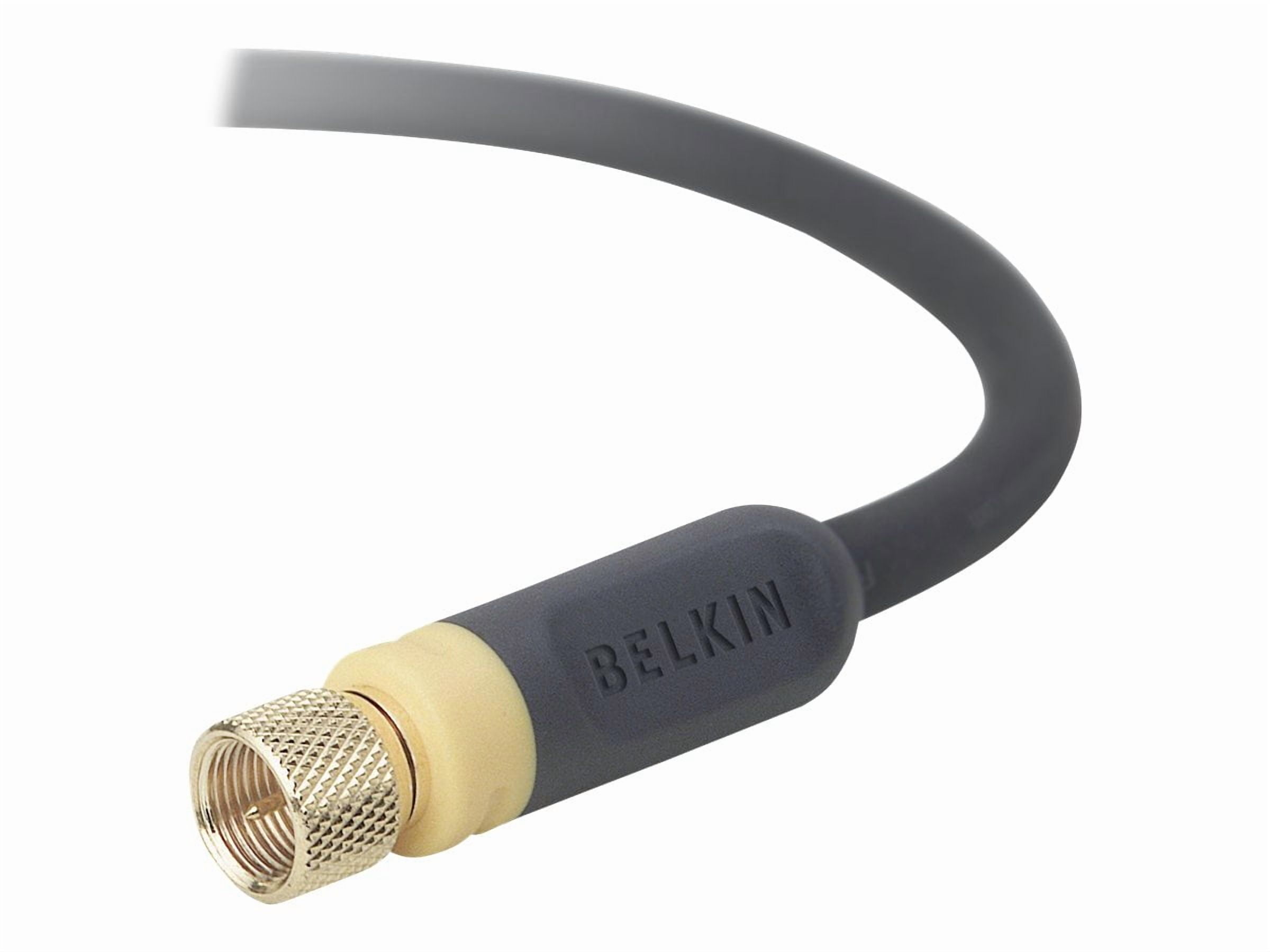 Belkin Av21300-06 Blue Series Rf Coaxial F-Pin Video Cable 6 Ft; Black