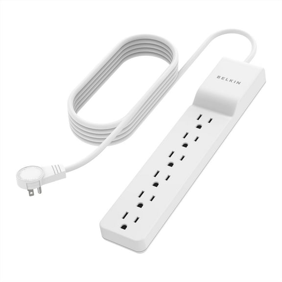 Belkin BE106000 6-Outlet Commercial Power Strip Surge Protector with 10-Foot Power Cord, 700 Joules (BE106000-10)