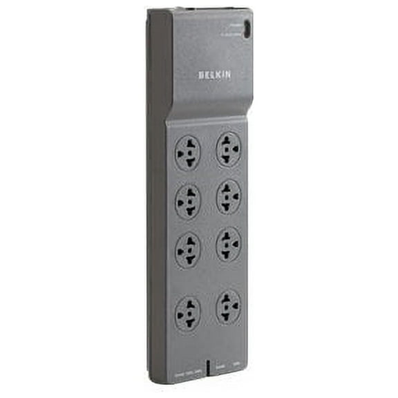 Belkin BE108000-08-CM 2500 J Home/Office Surge Protector with 8 AC Outlets and 8 ft. Cord - Black