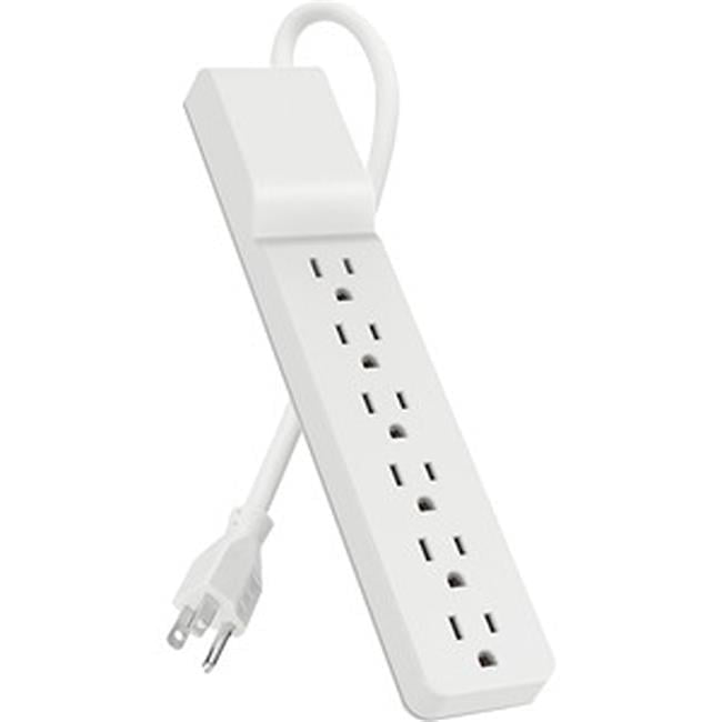 Belkin BLKBE10600010 14 in. Home & Office 6-Outlets Surge Suppressor, White
