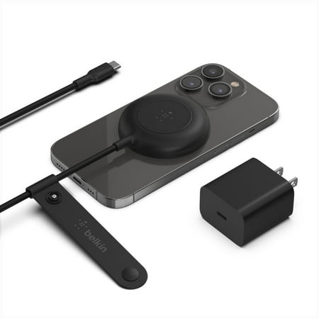 Belkin - BOOST CHARGE 7.5 Watts Magnetic Wireless Charger for iPhone 14/13/12 - Black