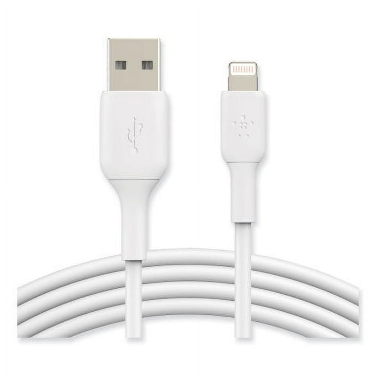 BOOST CHARGE Apple Lightning to USB-A ChargeSync Cable, 9.8 ft, White BOOST CHARGE Apple Lightning to USB-A ChargeSync Cable, 9.8 ft, White