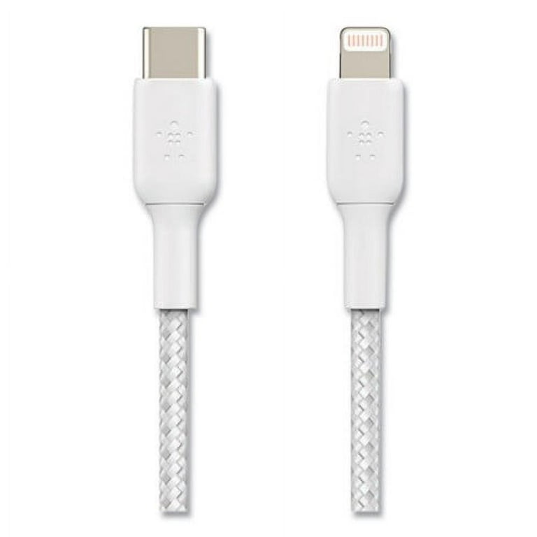 Belkin Braided USB-C to Lightning Cable (1m / 3.3ft, White)