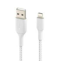 Belkin BOOST CHARGE Braided Lightning to USB-A Cable CAA002BT1MWH White