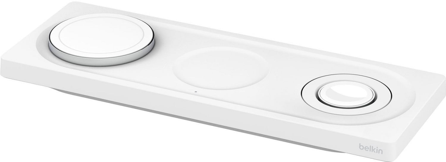 Belkin BOOSTCHARGE PRO 3-in-1 Wireless Charging Pad with MagSafe - White