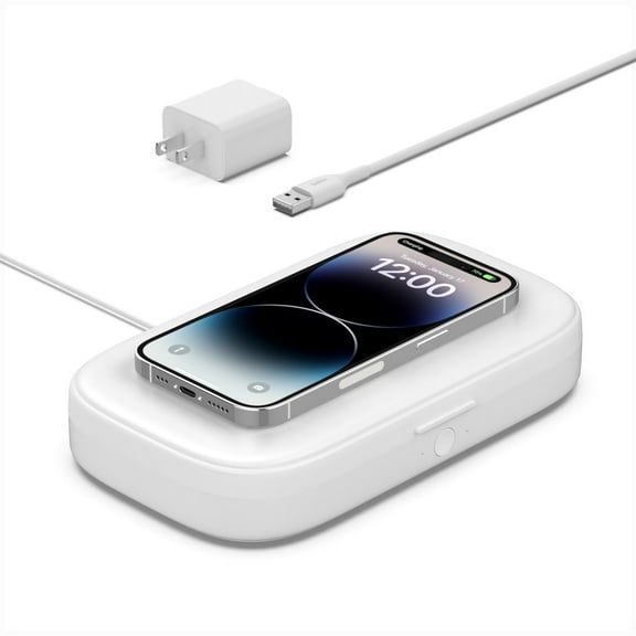 Belkin BOOSTCHARGE UV Sanitizer and Wireless Charger for iPhone, Samsung, Google