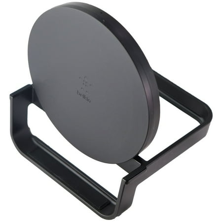 Belkin - 10W Qi-Certified Wireless Charger Stand - Fast Charging for iPhone, Samsung Galaxy - Includes AC Adapter - Black