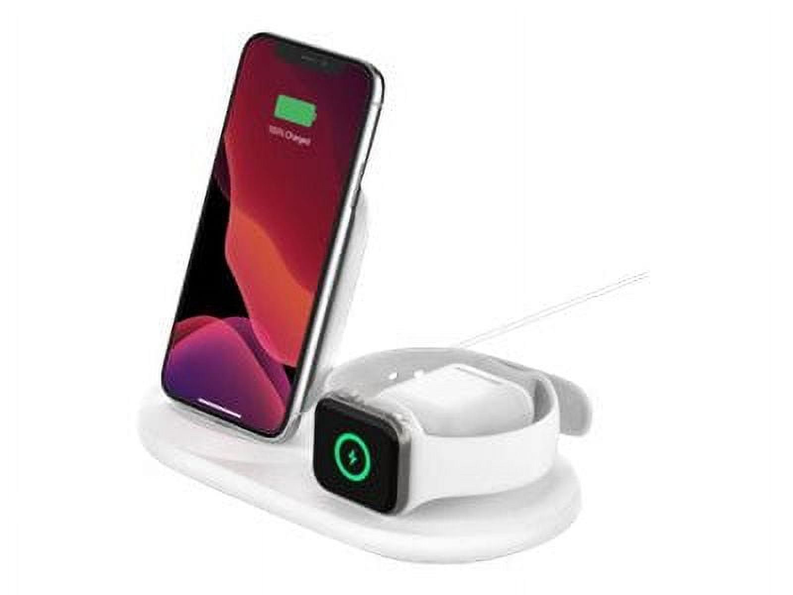  Belkin BoostCharge Pro 2-in-1 Fast Wireless Charging Pad  Compatible with iPhone, AirPods, and MagSafe Devices - Black : Everything  Else
