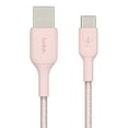 thumbnail image 1 of Belkin BoostCharge Braided USB-C Cable (5ft) for iPhone 16, 15, Galaxy S25, S24 & More - Rose Gold, 1 of 6