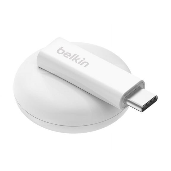 Belkin BoostCharge Portable USB-C Apple Watch Charger - MFi-Certified USB-C Charger for Apple Watch Series 9, Series 8, Series 7, Ultra, & More - Compatible w/MacBook, iPhone 15, & More - White