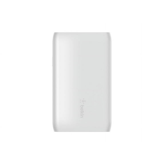 Belkin BoostCharge - Power bank - 5000 mAh - 2 output connectors (USB, 24 pin USB-C) - white