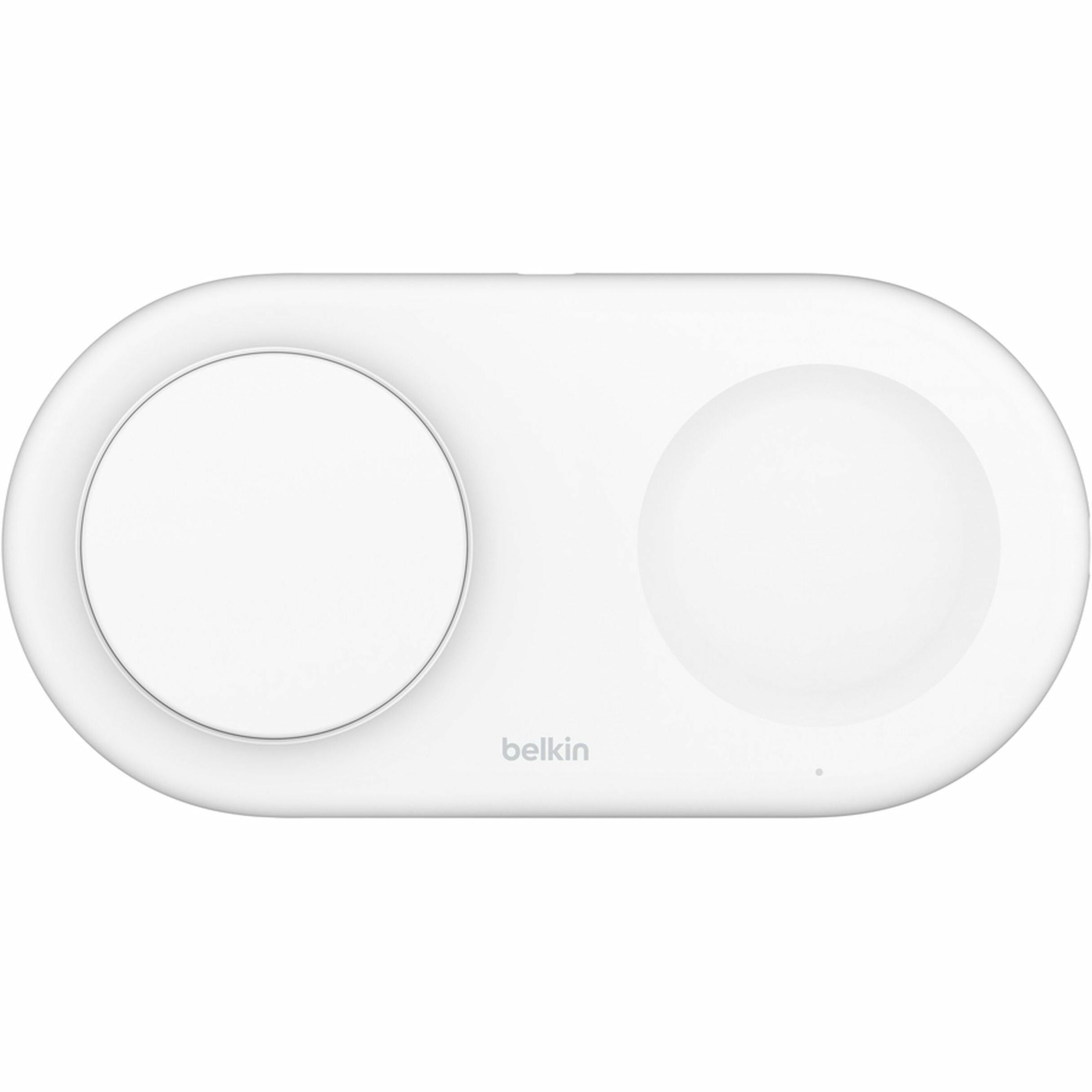 Belkin BoostCharge Pro 2-in-1 MagSafe-Compatible Wireless Charging Pad White