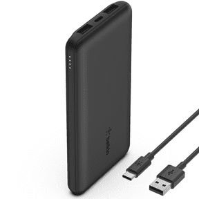 Belkin BoostCharge USB-C Portable Charger 10K Power Bank for iPhone 16, iPhone 15, Samsung Galaxy, iPad, Google Pixel & More - Black