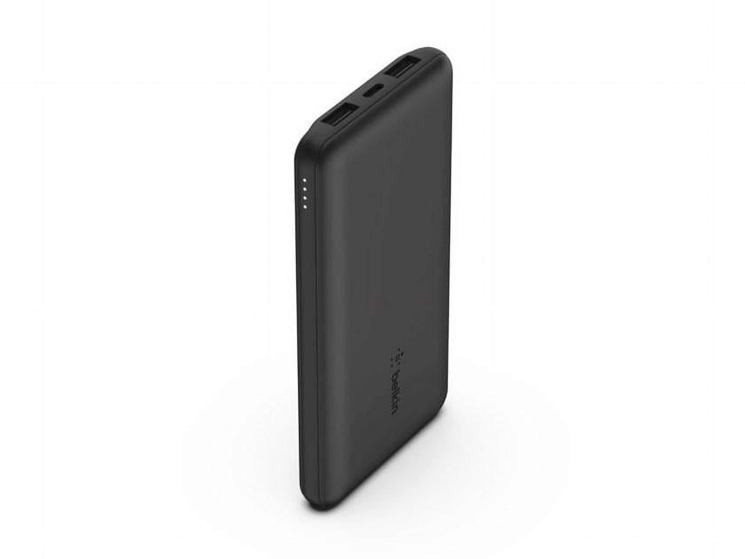 Belkin BoostCharge USB-C Portable Charger 10K Power Bank w/ 1 USB-C Port and 2 USB-A Ports & Included USB-C to USB-A Cable for iPhone 15, 15 Plus, 15 Pro, 15 Pro Max & More - Black - image 1 of 9