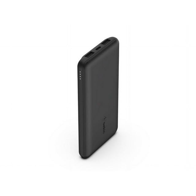 Belkin BoostCharge USB-C Portable Charger 10K Power Bank w/ 1 USB-C Port and 2 USB-A Ports & Included USB-C to USB-A Cable for iPhone 15, 15 Plus, 15 Pro, 15 Pro Max & More - Black