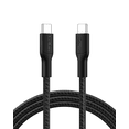 thumbnail image 1 of Belkin BoostCharge USB-C to USB-C Cable 240W 2.0 6.6ft/2M Braided Fast Charging Cable USB-C Power Cable Laptop & Phone Charger Black, 1 of 9