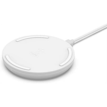 Belkin - Quick Charge Wireless Charging Pad - 10W Qi-Certified Charger Pad for iPhone, Samsung Galaxy, Apple Airpods Pro & More - White