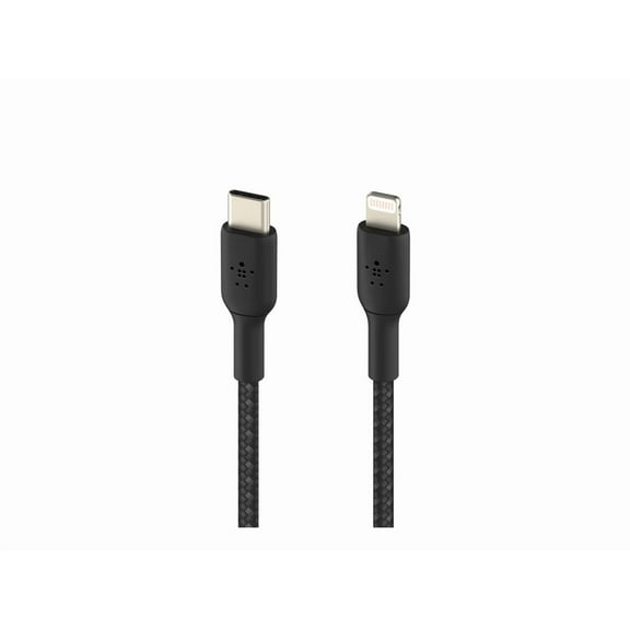 Belkin CAA004BT1MBK 3.3-Foot BOOST CHARGE Braided USB-C To Lightning Cable (Black)