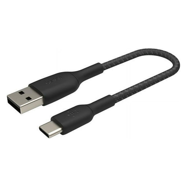 1m (3.3ft) USB-A to USB-C Charging Cable, Charge & Sync, USB A to USB C  Data Cord, M/M, Black, USB-IF Certified