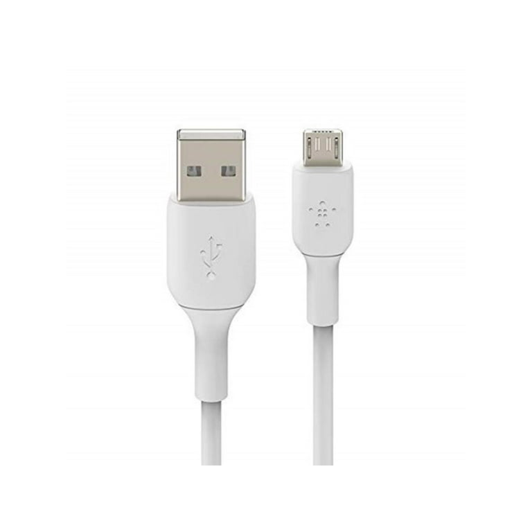 USB-A to Micro-USB Cable (1m / 3.3ft, White)