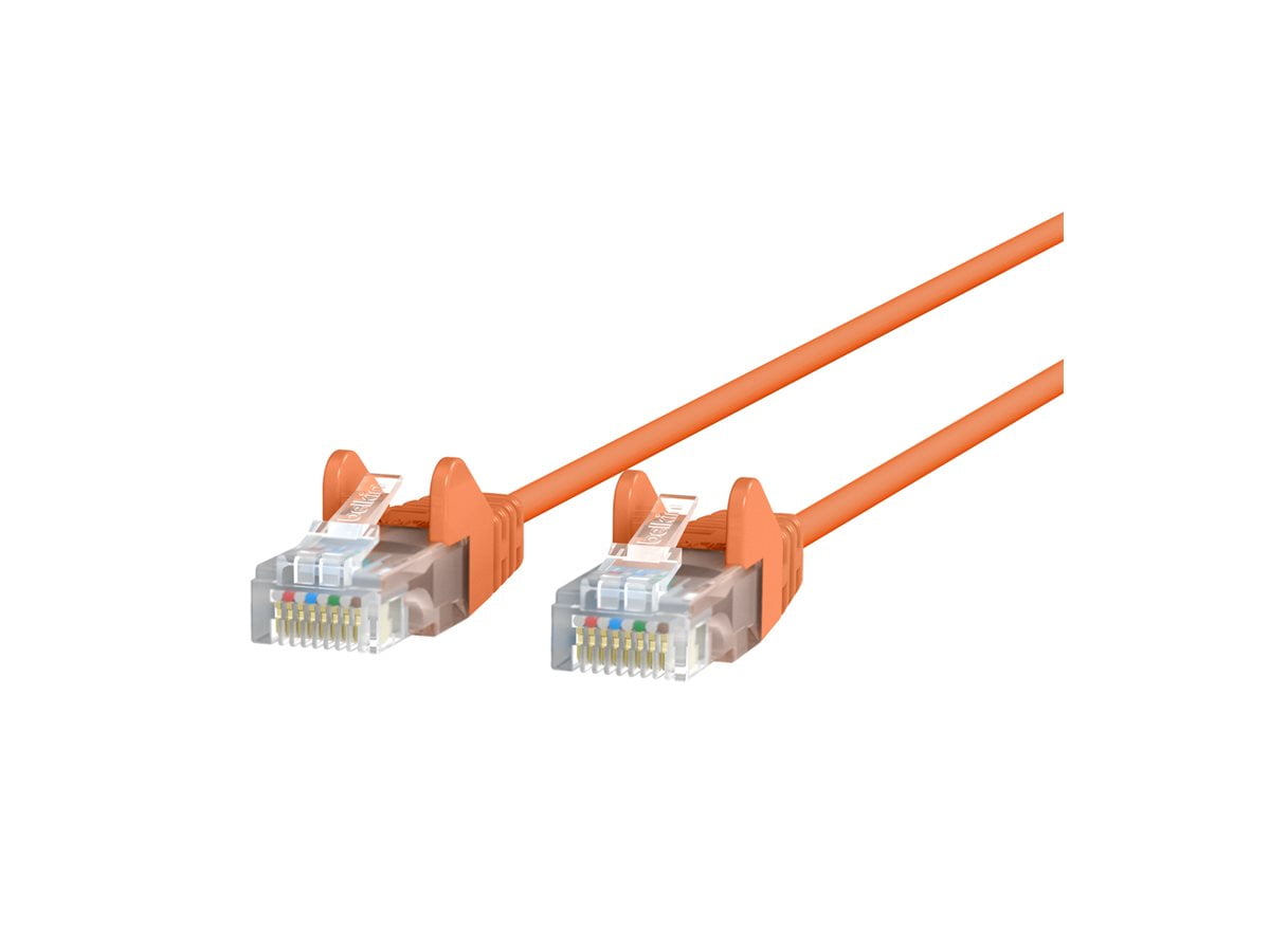Belkin Slim - Patch cable - RJ-45 (M) to RJ-45 (M) - 1.52 m - UTP - CAT 6 - molded, snagless - orange