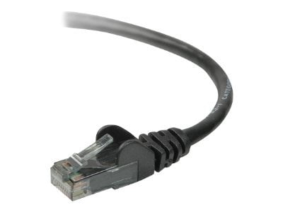 Belkin - Patch cable - TAA Compliant - RJ-45 (M) to RJ-45 (M) - 25 ft - UTP - CAT 6 - snagless, stranded - black