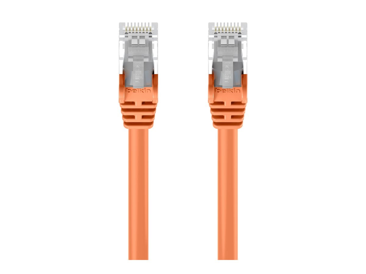 Belkin Cat5e Patch Cable - RJ-45 Male Network - RJ-45 Male Network - 5ft - Orange