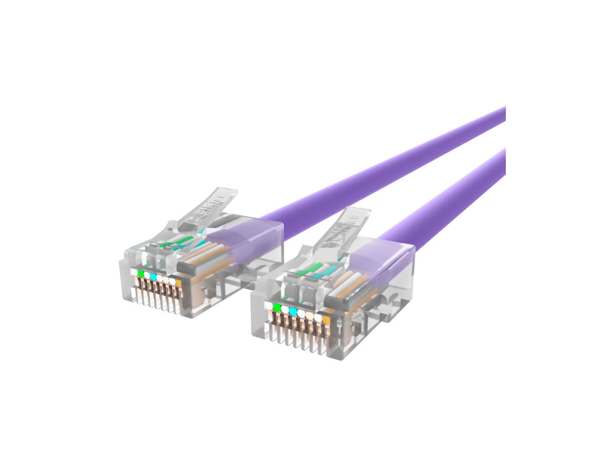 Belkin - Patch cable - RJ-45 (M) to RJ-45 (M) - 2.4 m - UTP - CAT 5e - purple - for Omniview SMB 1x16, SMB 1x8; OmniView SMB CAT5 KVM Switch