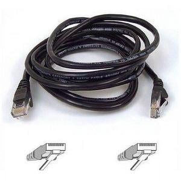 Belkin High Performance - Patch cable - RJ-45 (M) to RJ-45 (M) - 25 ft - UTP - CAT 6 - molded, snagless - black