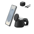 thumbnail image 1 of Belkin 3-in-1 Wireless Charging Station w/ USB C for Smartwatch Qi2.2 Magnetic Charger 25W Dock for Samsung Galaxy S26, Galaxy Watch, Pixel 10, Google Pixel Watch, Apple Watch, 45W Adapter, 1 of 12