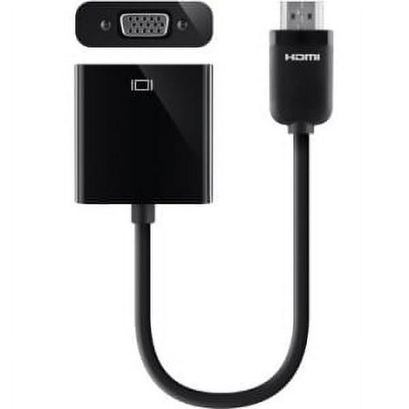 Belkin Components Hdmi To Vga + 3.5mm Audio Adapter, M/f, 1080p, 5", Black