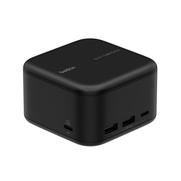 Belkin Connect USB-C 6-in-1 Core GaN Dock 130W - Walmart.com Belkin Connect USB-C 6-in-1 Core GaN Dock 130W - Walmart.com