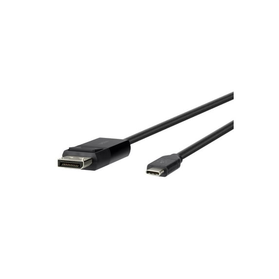 Belkin - Displayport Cable - Type-c (m) To Displayport (m) - 6 Ft - 4k Support - Black