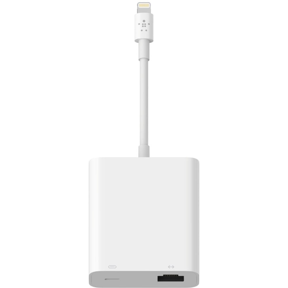 Belkin Lightning Ethernetアダプター Belkin Ethernet + Power Adapter with Lightning Connector - Walmart.com