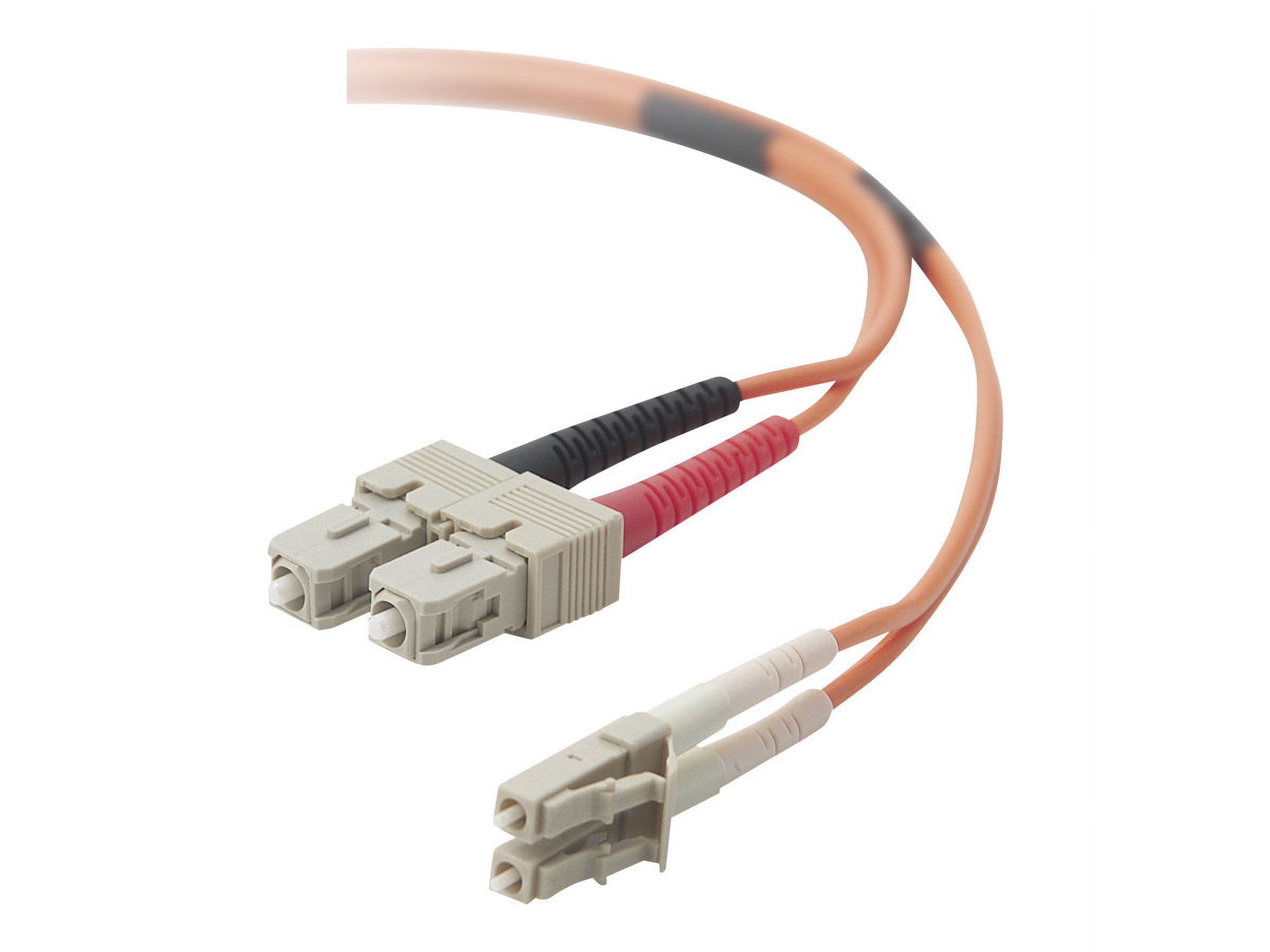 Belkin - Patch cable - LC/PC multi-mode (M) to SC/PC multi-mode (M) - 2 m - 2 m - fiber optic - 62.5 / 125 micron - orange