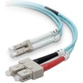 thumbnail image 1 of Belkin Fiber Optic Patch Cable - LC Male - SC Male - 6.56ft - Aqua, 1 of 8