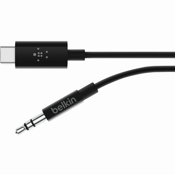 Belkin F7U079BT03-BLK Rockstar 3.5 mm Audio Cable with USB-C Connector
