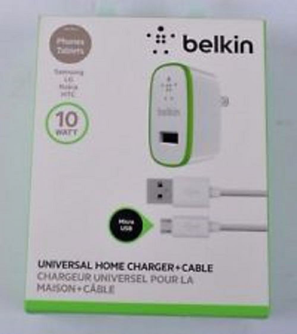 Belkin F8J040TTWHT 2.4-Amp Boost Up Home Charger with Charge and Sync Lightning-to-USB Cable - image 1 of 5
