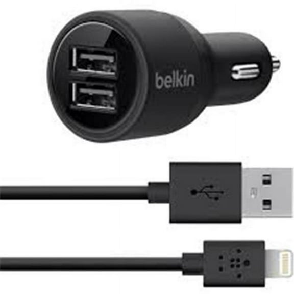 Belkin F8J071BT04 CHARGER,LIGTNG DUALUSB,BK