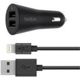Belkin F8J221BT04BLK BOOSTUP 2Port Car Charger with MIXIT 4ft USBA