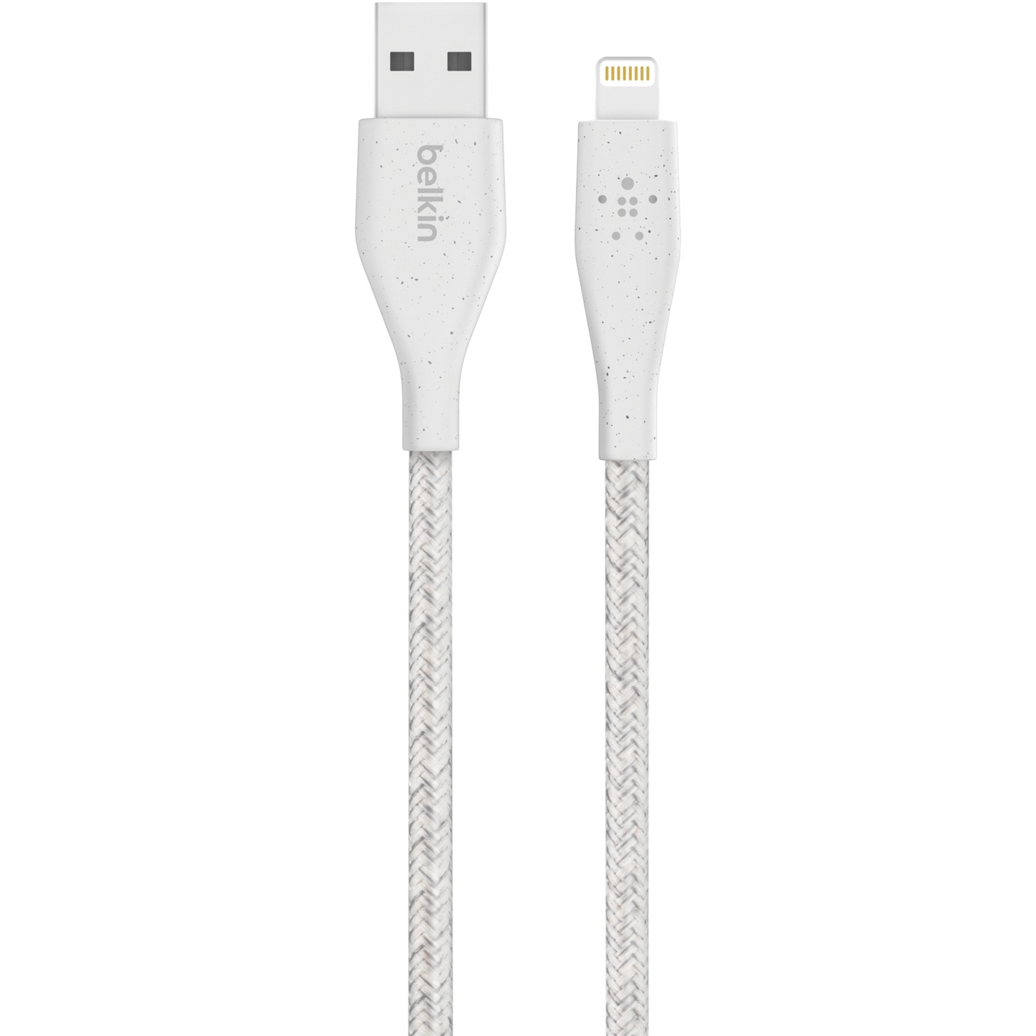 Belkin F8J236bt04-WHT DuraTek Plus Lightning to USB-A Cable, 4 Feet (White) - image 1 of 9