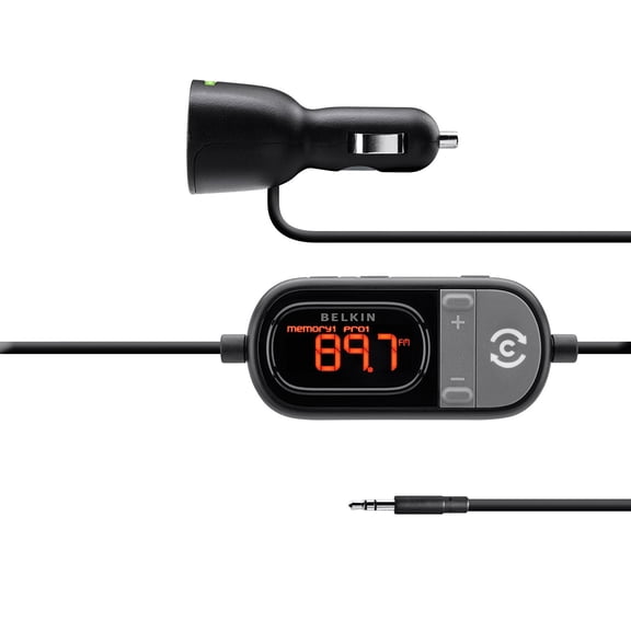 Belkin F8Z439_P TuneCast Auto Universal Hands_Free AUX for iPod, iPhone, iPad and Galaxy Models