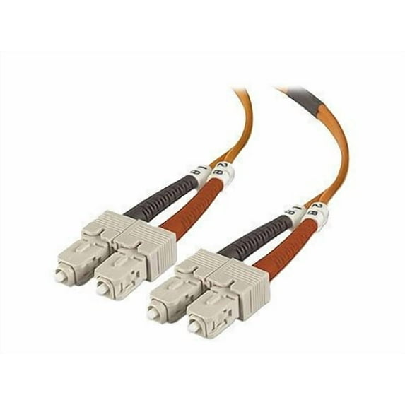 Belkin - Patch cable - SC/PC multi-mode (M) to SC/PC multi-mode (M) - 15 m - fiber optic - 50 / 125 micron - OM2 - orange