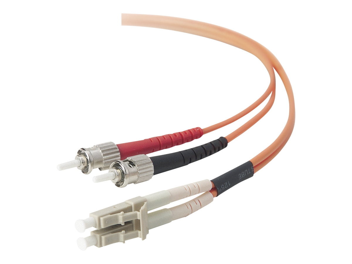 Belkin - Patch cable - LC/PC multi-mode (M) to ST/PC multi-mode (M) - 2 m - 2 m - fiber optic - 62.5 / 125 micron - orange