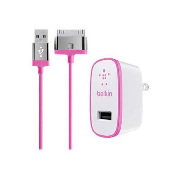 Belkin 2.1 Amp Mixit Wall Charger and Cable for Apple iPhone 4 4S Pink