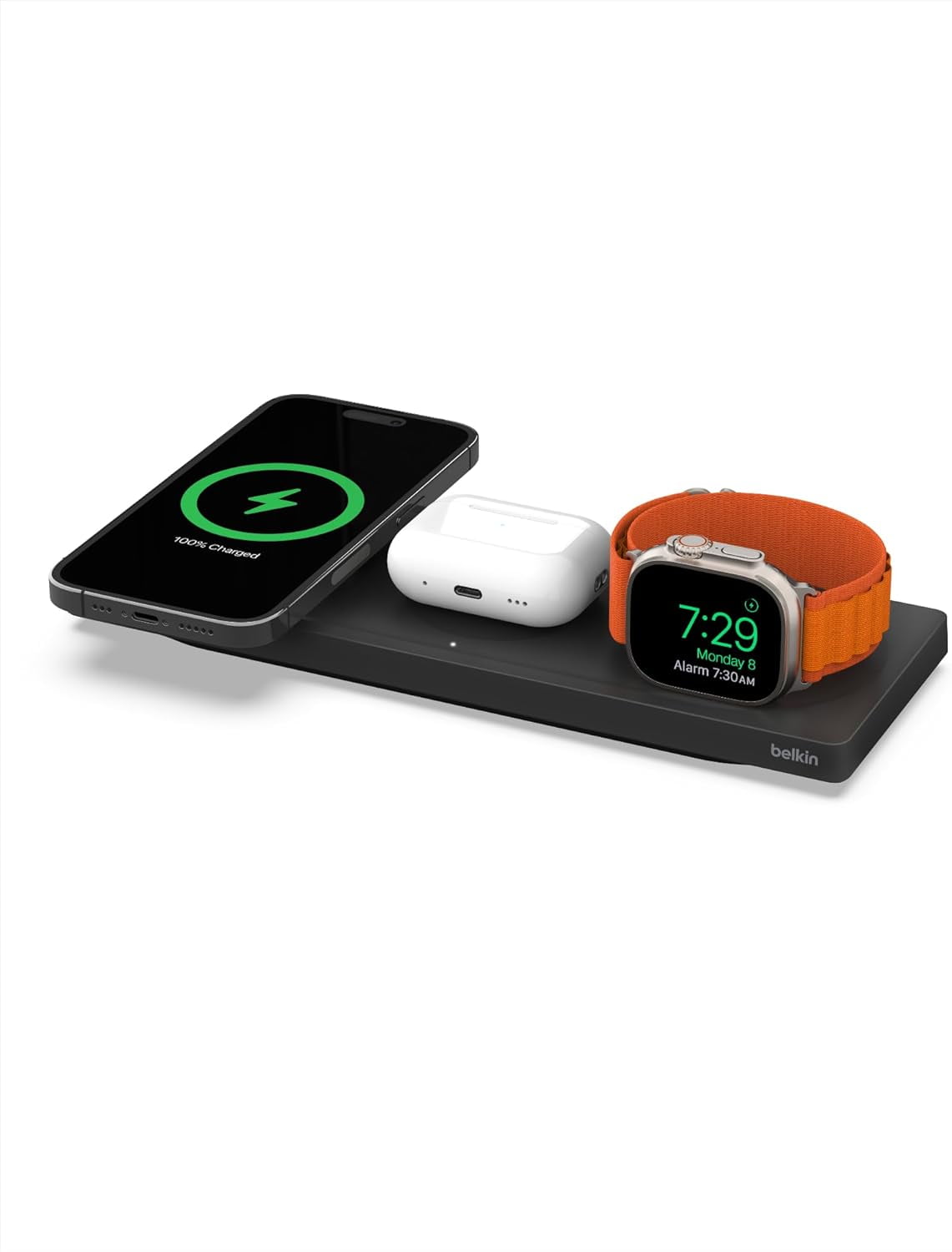 Belkin MagSafe 3-in-1 Wireless Charging Pad for iPhone 15, 14, 13, 12 & AirPods - Travel Cordless Phone Station - Walmart.com Belkin MagSafe 3-in-1 Wireless Charging Pad for iPhone 15, 14, 13, 12 & AirPods - Travel Cordless Phone Station - Walmart.com